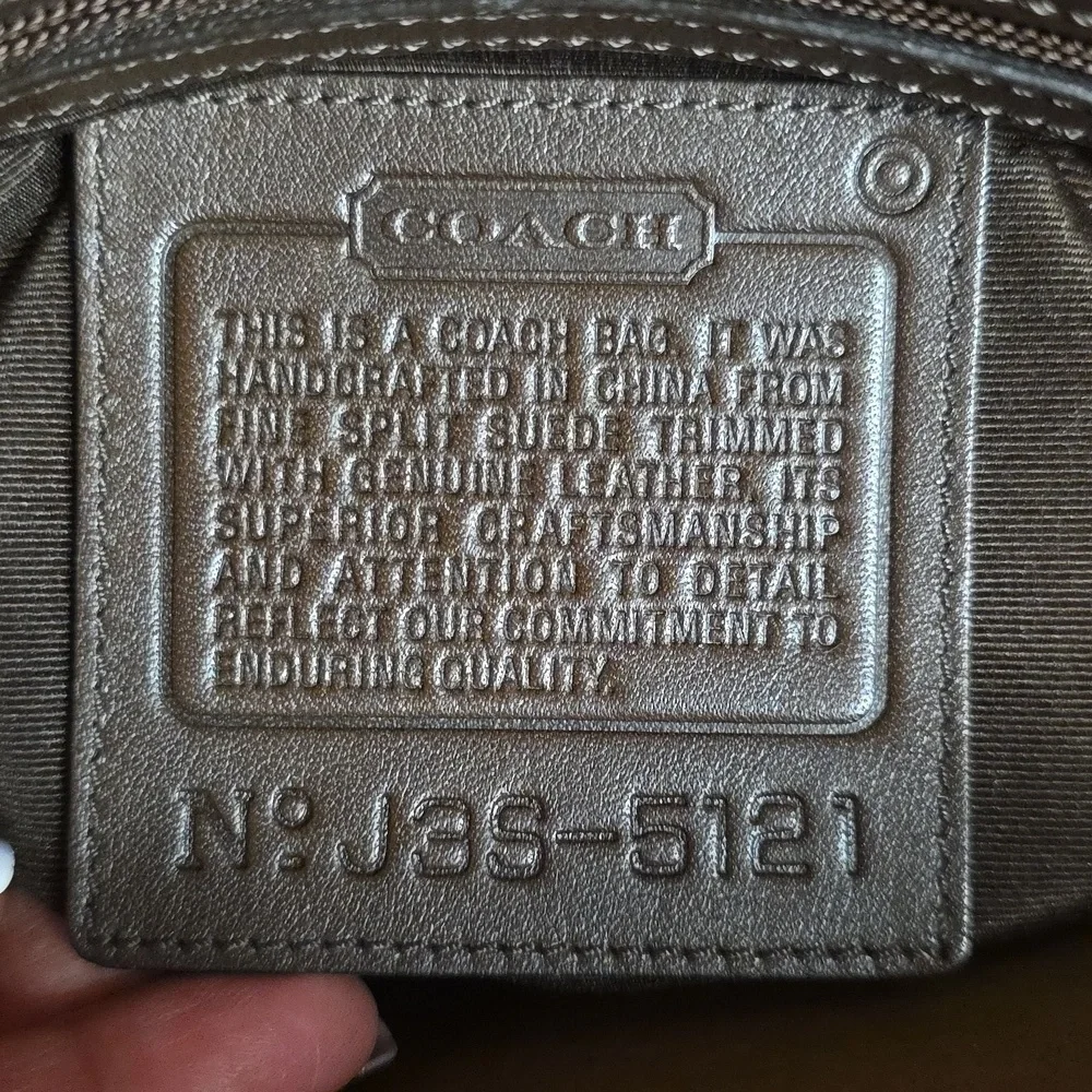 Coach Vintage   2003 Hamptons  HUGE Suede Tote 5121 Y2k